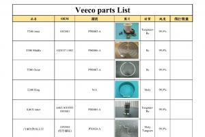 VEECO K465I PARTS LIST_00