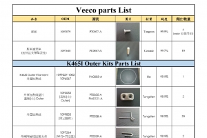 VEECO K465I PARTS LIST_01